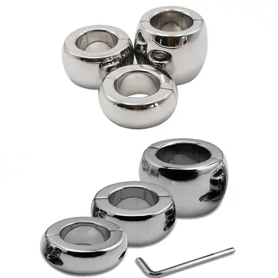 Heavy Duty Weight Metal Male Ball Stretcher Penis Scrotum Ring Testicle Squeeze • $43.33