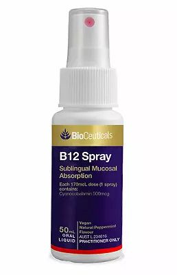 Bioceuticals B12 Spray 50ml RRP $34.95 FREE POSTAGE • $26.90