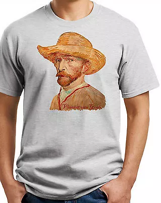 Vincent Van Gogh T-shirt.  #2 Ash Gray Sand White. Sizes: Small Thru XXXL.  • $19.95