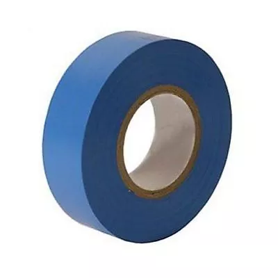 1 X BLUE 19mm X 20m ELECTRICAL PVC INSULATION / INSULATING TAPE FLAME RETARDANT • £1.39