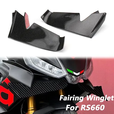 For Aprilia RS660 New Carbon Fiber Fairing Winglet Aerodynamic Wing Kit Spoilers • $115