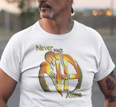 Narcotics Anonymous HUGS NEVER ALONE V. 2.0 T-shirt -  Free Shipping • $21.99