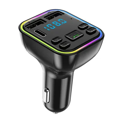 Car Bluetooth FM Transmitter Radio MP3 Wireless Adapter Hands-Free 3Port Charger • $8.79