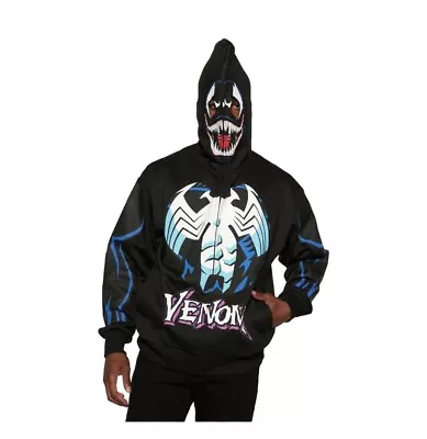 NEW - Marvel Venom Zip Up Hoodie - Black - Size SMALL • $24.95