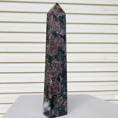 4.82lb Natural Fireworks Garnet Obelisk Quartz Tower Crystal Wand Point Healing • $0.99