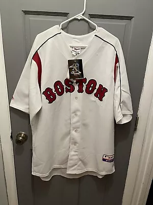 Curt SCHILLING Jersey Boston Red Sox White STITCHED Majestic Size XXL MLB Flaw • $25