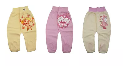 Baby Girls Trousers Crawlers With Feet Size: Newborn To 6 Mths • £4.50