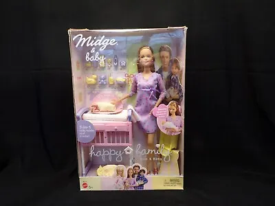 Barbie Happy Family Mom & Baby Midge & Baby Mattel 2002 B8719 New In Box • $150