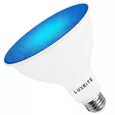 Luxrite LED PAR38 Flood Blue Light Bulb 8W=45W Damp Rated UL E26 Base • $14.95