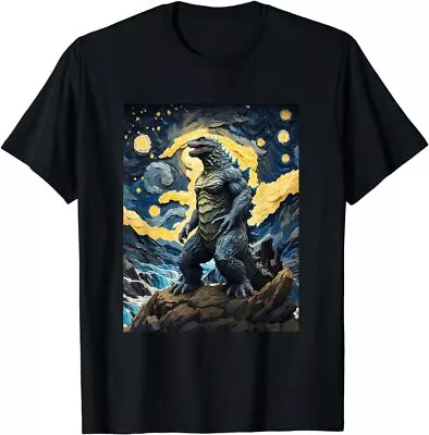 Japanese Monster Kaiju In Van Gogh Starry Night T-Shirt • $19.99