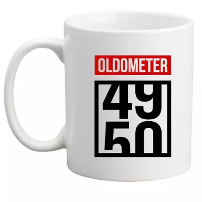 50th Birthday Mug Oldometer Mug Men/women/funny/present/gift Mug/birthday Gift • £8.95