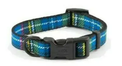 Blue Tartan Dog Collar Ancol Sizes SM / M / L. OFFER PRICE • £4.49