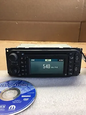 *TESTED* 2004-2007 Chrysler Jeep Dodge DVD CD Navigation Radio Player OEM #R296 • $110.39