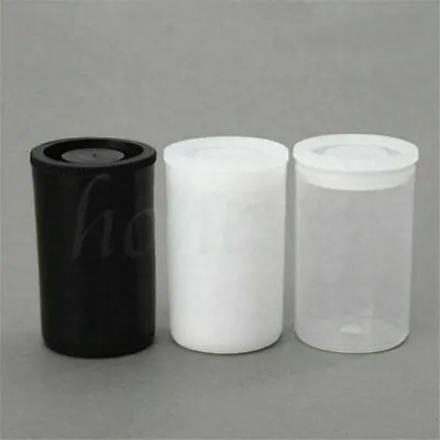 $3.63 • Buy 5pcs Plastic Empty Black/White Bottle 35mm Film Cans Canisters Containers