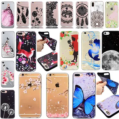 Dog Cat Animals Flowers Soft Phone Case Cover IPhone 6 6S 7 8 Plus X XS XR 11 • £2.99