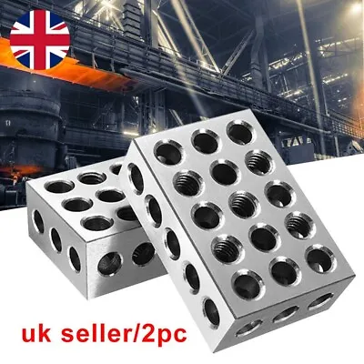 2pcs 1-2-3 Blocks Ultra Precision 0.0002'' Engineer Ground Ardened Milling Tool • £19.98