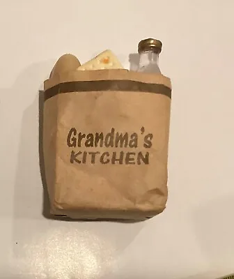 Grandma's Kitchen Paper Shipping Bag Fridge Magnet FR2 • $5.49