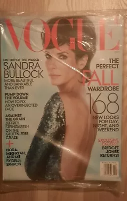 New Vogue Magazine October 2013 Sandra Bullock Fall Fasion Issue Factory Sealed • $10.50