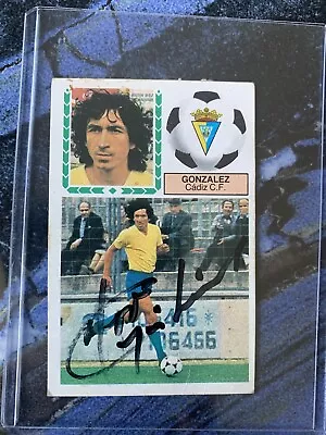 El Salvador  Card Autographed Jorge Magico Gonzalez Soccer Cadiz Rookie 1983-84 • $1150