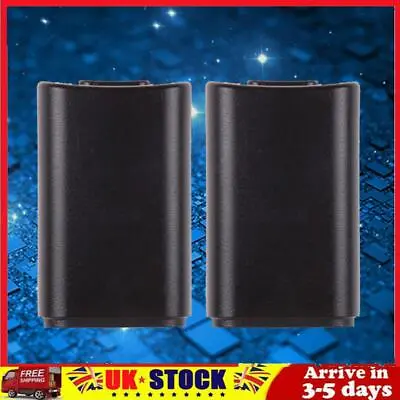 2pcs Useful Back Door Case Shell Pack Kit Black For Xbox 360 Wireless Controller • £5.09