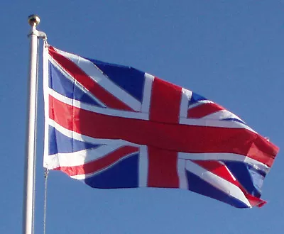 All Sewn Nylon Union Jack Flag 5' X 3' Canvas Sleeve British Flag Uk Seller • £24.99