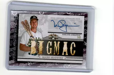 2014 Topps Triple Threads Mark McGwire Auto Relic  BIG MAC  TTY-10 2021 RP • $19.99