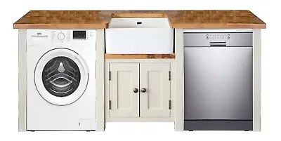 £1499 • Buy Rustic Belfast Sink Unit / 2 XAppliance Housing. Freestanding Kitchen Furniture.
