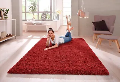 SHAGGY RUG 30mm HIGH PILE SMALL EXTRA LARGE THICK SOFT LIVING ROOM FLOOR BEDROOM • £13.64