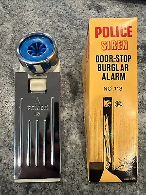 VTG S.O.S. POLICE SIREN WIRELESS DOOR-STOP BURGLAR ALARM No. 113 • $14.99