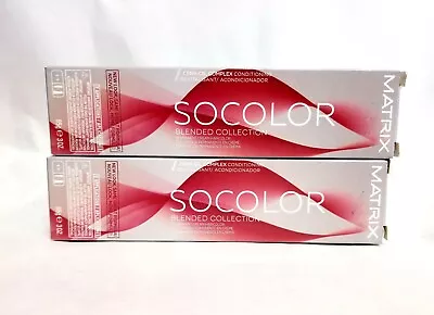 ⚜ 2 LOT Matrix SoColor 6MM Blended Collection Permanant Hair Color 3 Oz ⚜DEAL⚜ • $18.95