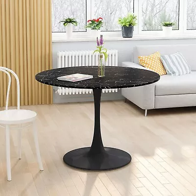 42.12  Modern Round Dining Table With  Round MDF Table Top And Metal Base • $307.99