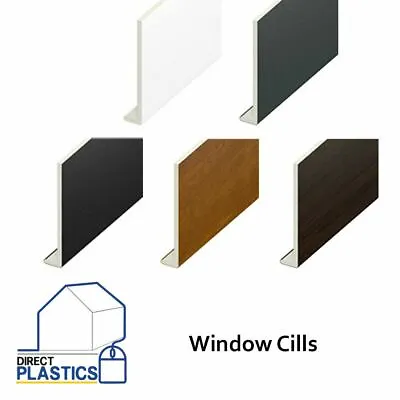 UPVC Window Cill 5 Metre | End Caps | White | Rosewood | Black | Grey | Sills • £43.62