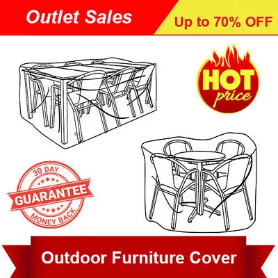 $2.99 • Buy ++ Waterproof Outdoor Furniture Cover Garden Patio Rain UV Table Protector Chair