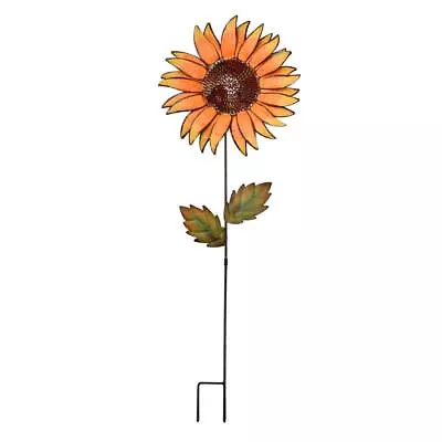 Metal Sunflower Garden Stakes - Spring Outdoor Decorative Plant Flower Stake ... • $37.37