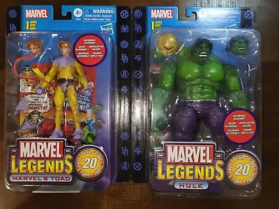 Marvel Legends 20 Years  Toad And Hulk New Sealed Never Open • $80