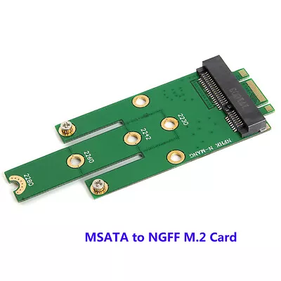 MSATA SSD To B-key NGFF M.2 Solid State Drives Adapter Converter Card • $7.98