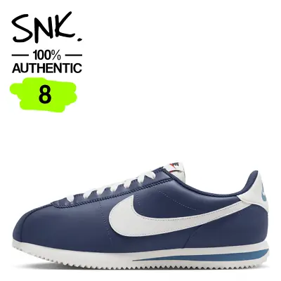 NIKE CORTEZ Mens Sneakers DM4044-400 Midnight Navy US Size 8 / UK Size 7 • $109.95