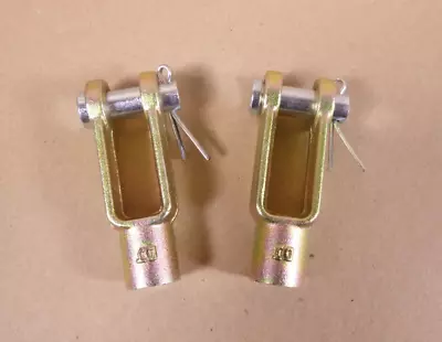 (2x) 5/16 -24 Rod End Clevis Yoke W/ 1/2  Pin Orscheln Products 49044-2 • $19.95