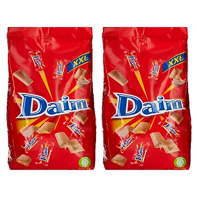 2 Packs Of DAIM XXL Bag Of Wrapped Mini Chocolate Bars 460g Free Shipping • £20.47