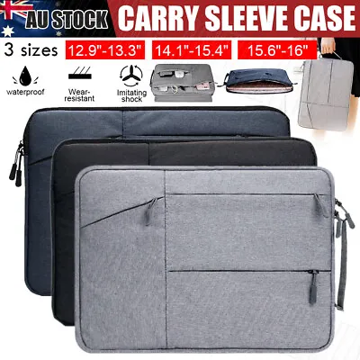 $17.39 • Buy Waterproof Laptop Sleeve Carry Case Cover Bag MacBook Lenovo Dell HP 13  15  16 