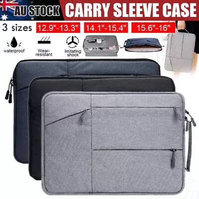 $14.45 • Buy Waterproof Laptop Sleeve Carry Case Cover Bag MacBook Lenovo Dell HP 13  15  16 