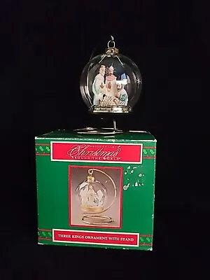 1994 House Of Lloyd Three Kings Baby Jesus 3.3  Glass Ornament With Stand • $5.50
