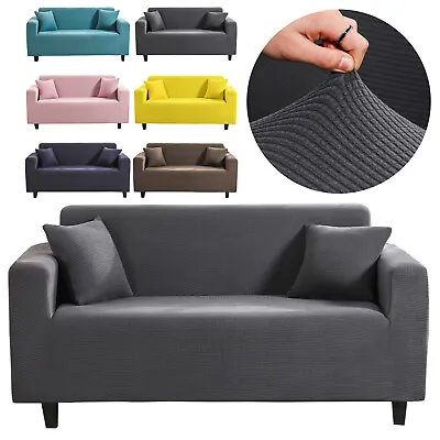 $16.99 • Buy Stretch Sofa Cover Slipcover Jacquard Couch Covers Loveseat Furniture Protector