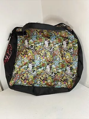 Christian Audigier Ed Hardy KISS OF DEATH True To My LOVE GEISHA Large Tote Bag • $22.99