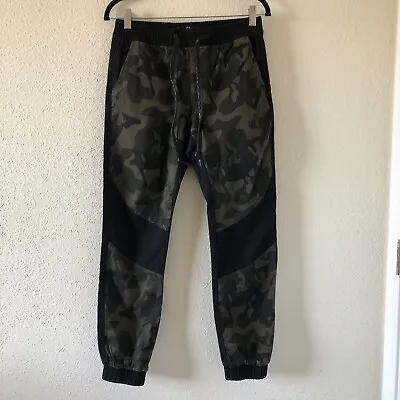 $20 • Buy Rue21 Camouflage Black Color Block Jogger Pants Women Size Medium