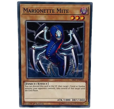 YUGIOH Marionette Mite SR07-EN020 Common Card 1st Edition NM-MINT • £2.99