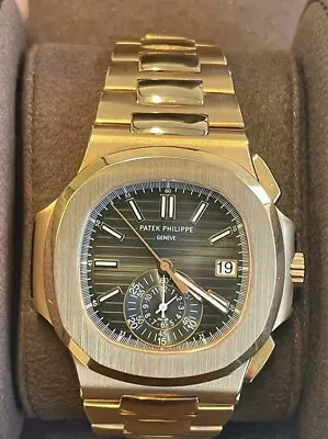 Patek Philippe Nautilus Chronograph Date Rose Gold 5980 Men's Watch With Video • $185000