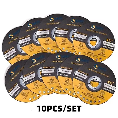 10 Pack Metal & Stainless Steel Cut Off Wheels 4-1/2  Angle Grinder Cutting Disc • $12.29