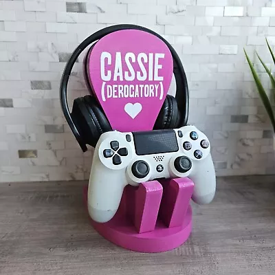 Personalised Controller Headset Stand Gaming Station Girl Gamer  PS4 Ps5 Xbox • £29.99