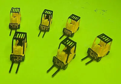 N Scale Forklift Fork Truck Set Of 6 • $19.95